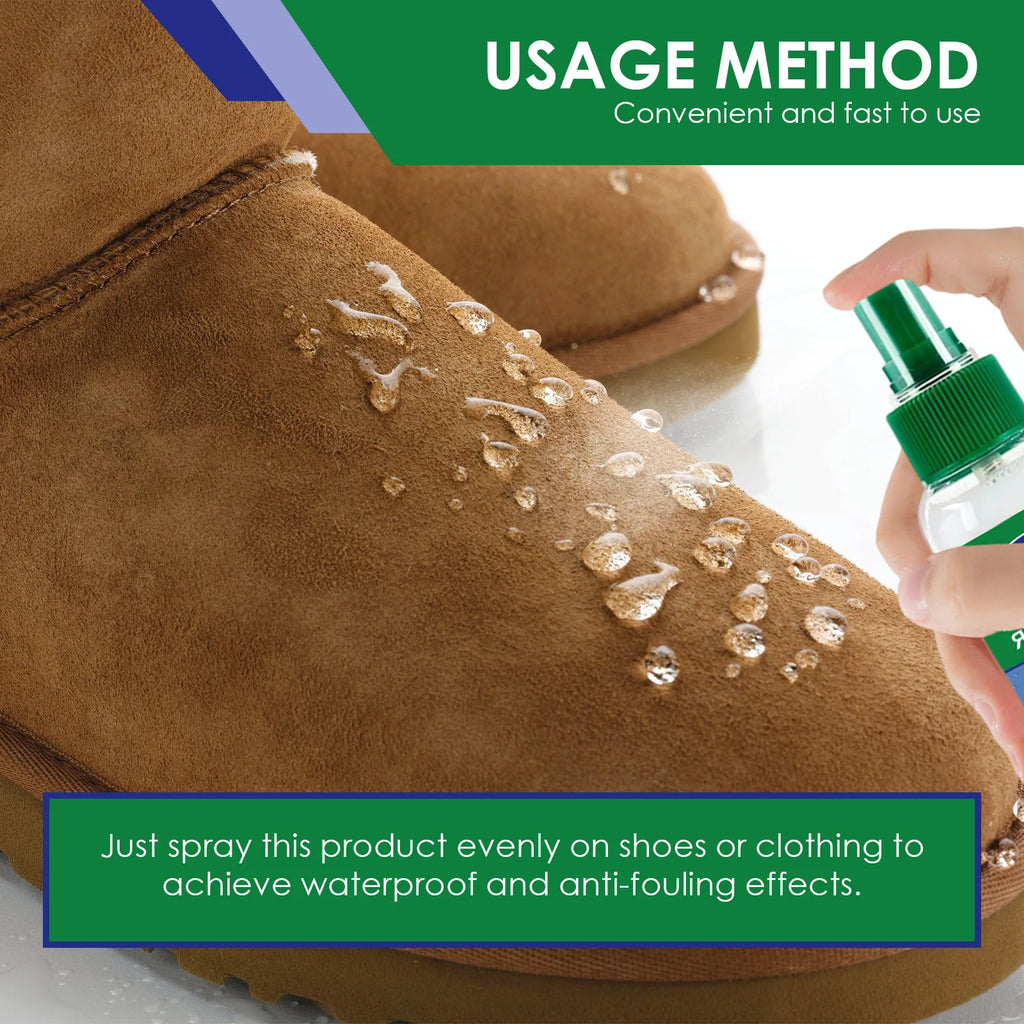 Shoe Waterproof Spray Stain Repellent Protection Shoe Anti-Oil Hydrophobic Coating Outdoor Protective Cover Shoe Protector Spray Qme