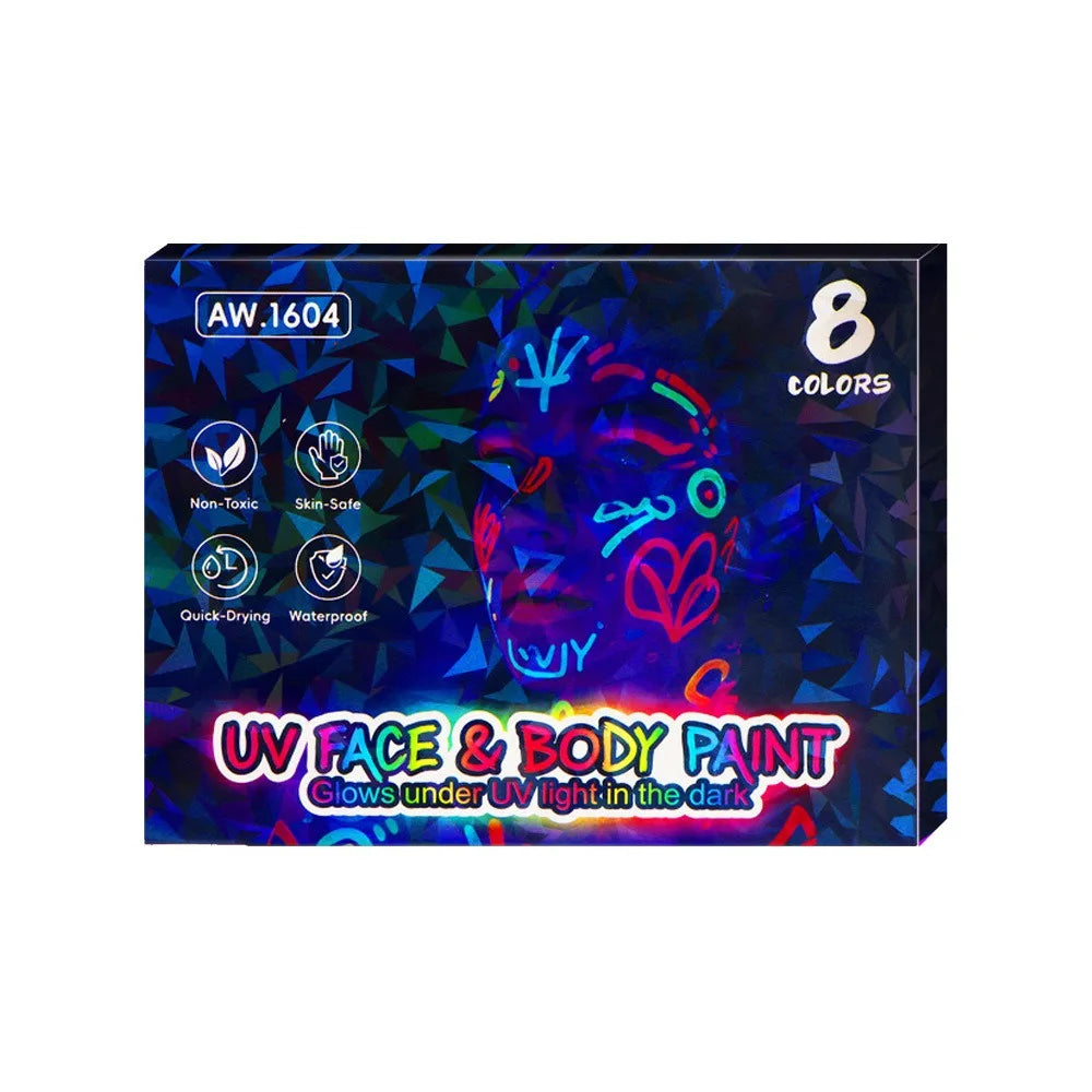 8/12/18 Colors Colorful Luminous Pen Set Human Face Paint Pen Student Children Painting Fluorescent Marker Glow-in-the-dark Pen Qme 8 colors