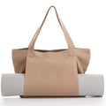 Crossbody Yoga Mat Backpack Padded Straps Compact Spacious Travelers Qme Dark Khaki
