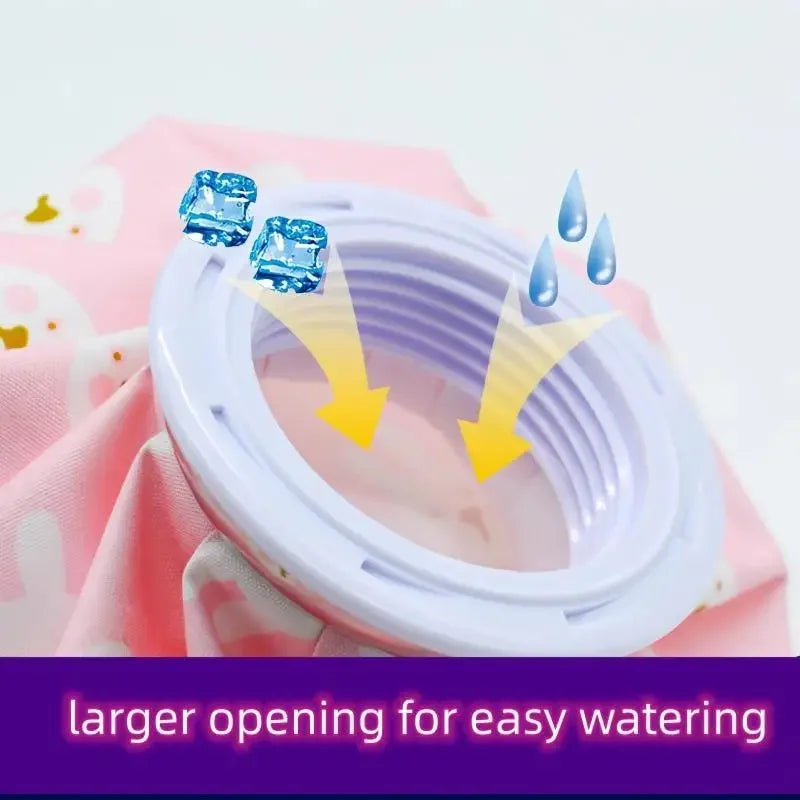 Reusable Ice Water Bag Adults Cold No-leak Elastic Breathable Cute Qme