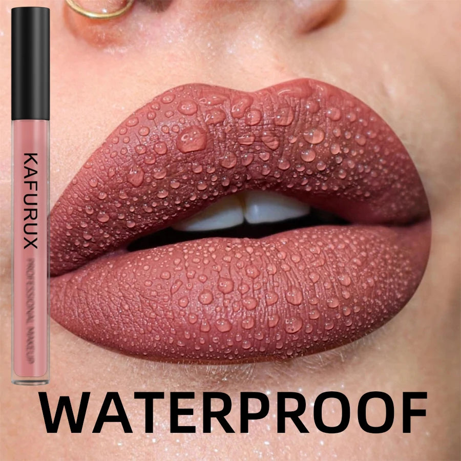 Matte Highly Pigmented Lip Glaze Velvet Finish Liquid Lipstick Qme