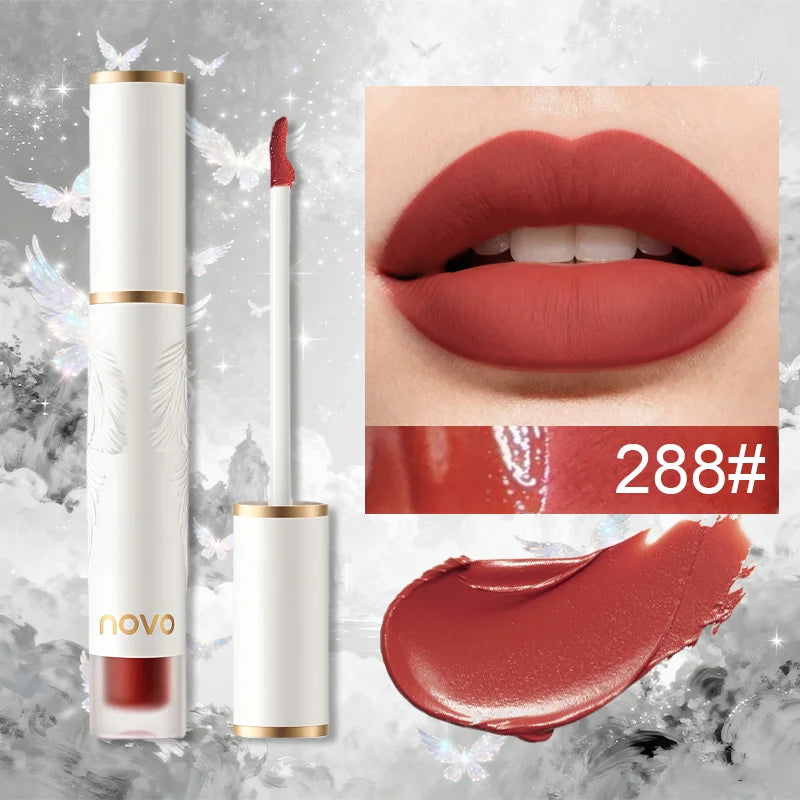 Matte Liquid Lipstick Makeup, Waterproof Non-fading Non-stick Cup, Smooth Misty Finish for Fuller Lips, Rich Color Rendering Qme 288