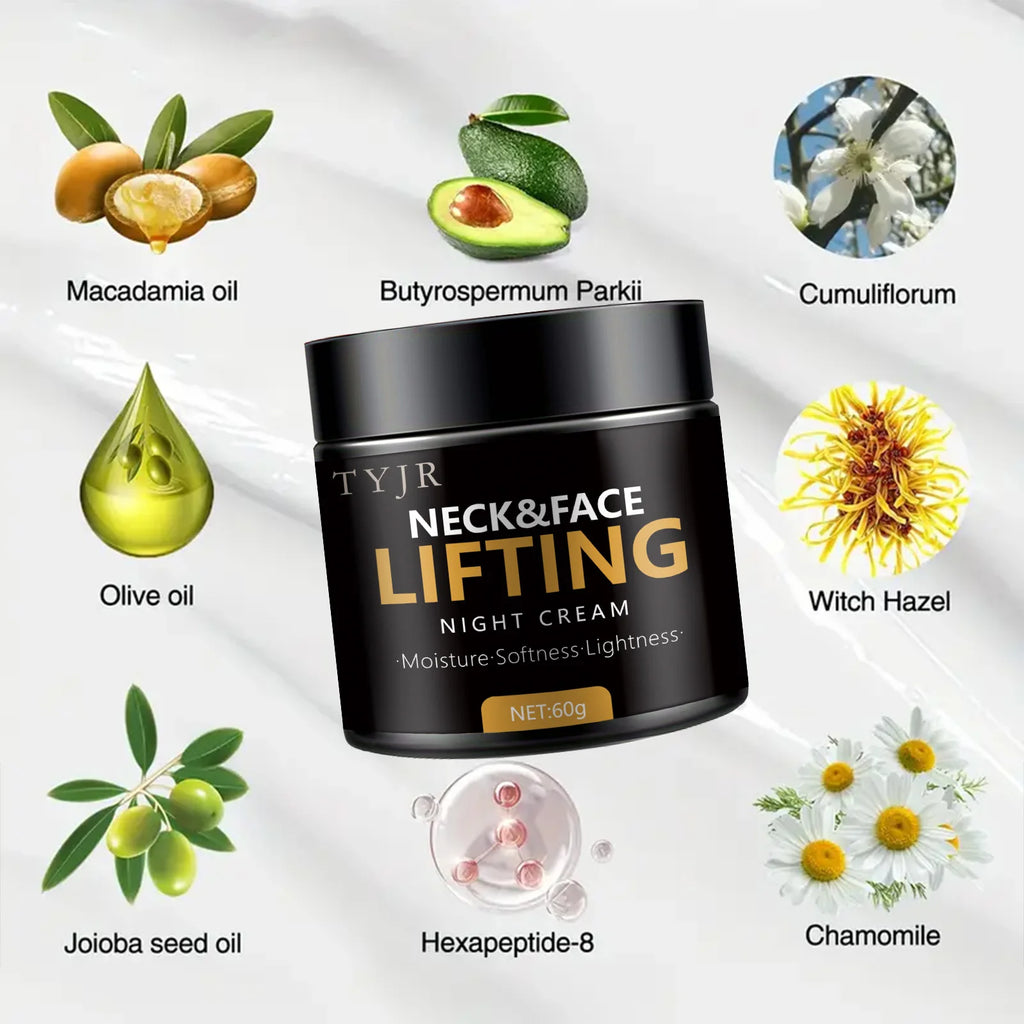 Neck Lines Protein Cream Collagen Eliminate Neck Fine Lines Anti-ageing Lift Rejuvenation Nourish Eliminate Double Chin SkinCare Qme