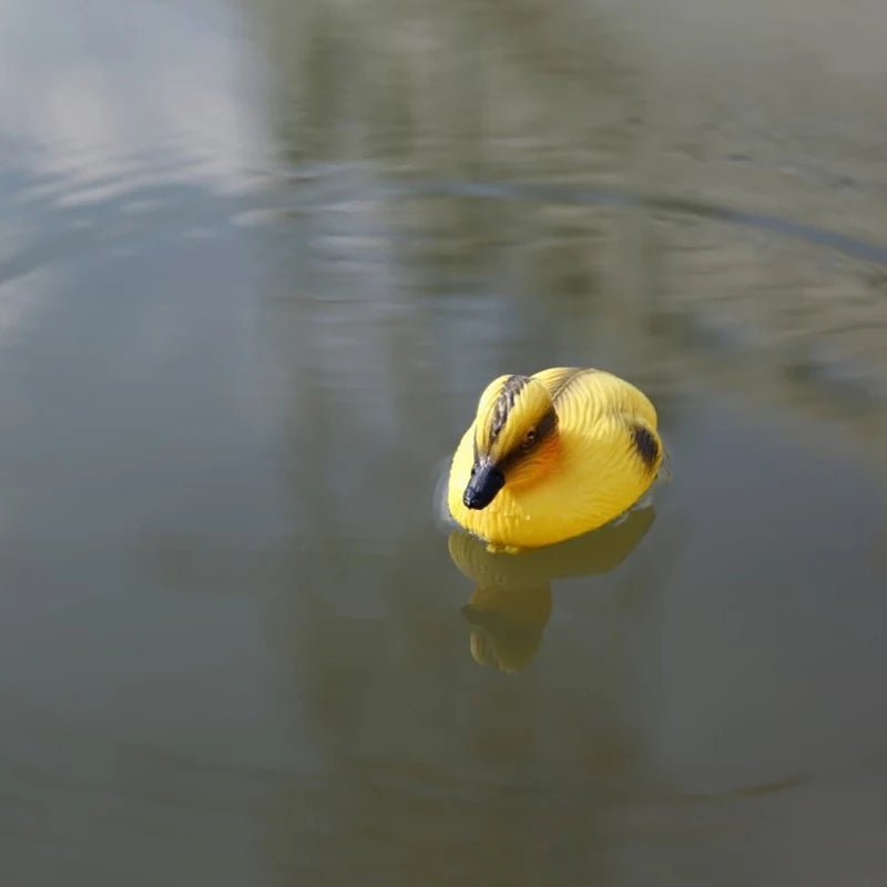 Floating Duck Ducklings Pond Statue Ornament Plastic Decoy Decorative Qme Default Title