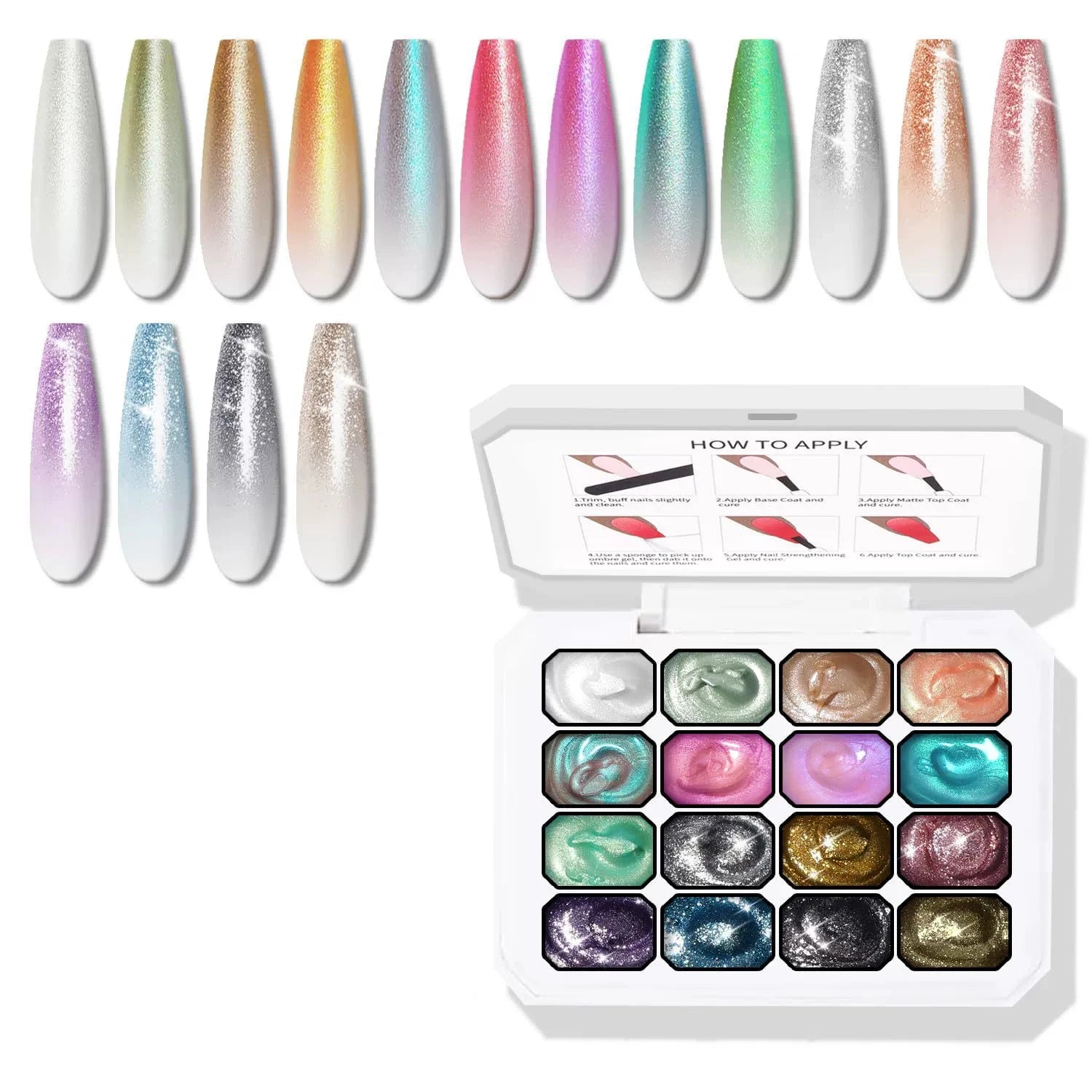 16Grids Pat Painting Gel Nail Polish UV LED Soak Off Varnish Blooming Qme GTCH-16G-05
