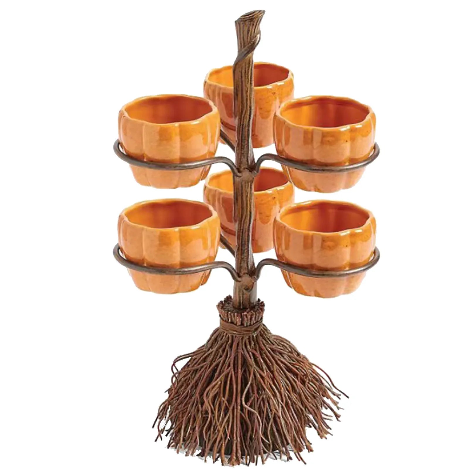 Multifunctional Halloween Wooden Snack Bowl Stand Halloween Creative Snack Basket 3/4/6 Bowls Qme C One Size