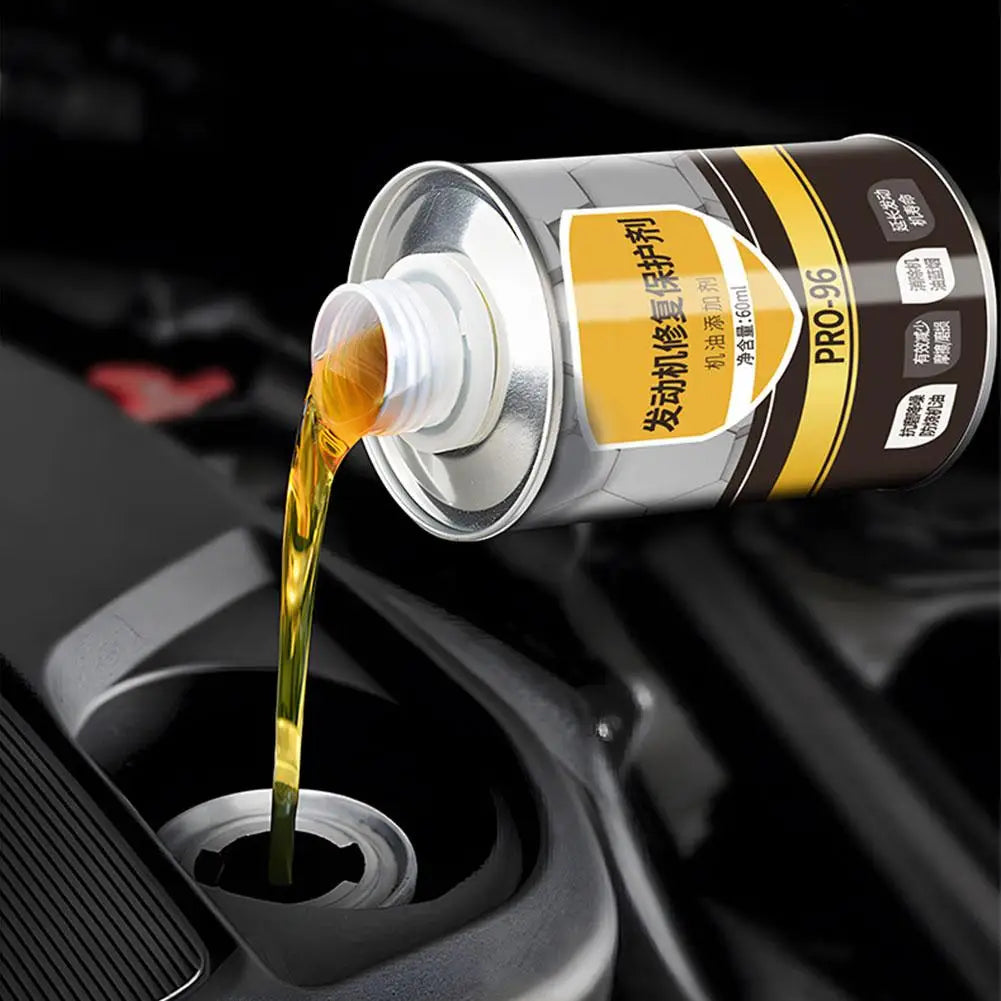 60ml Engine Anti-Wear Protective Agent Noise Reduction Jitter Strong Burning Engine Oil Liquid Additive Car Supplies Qme