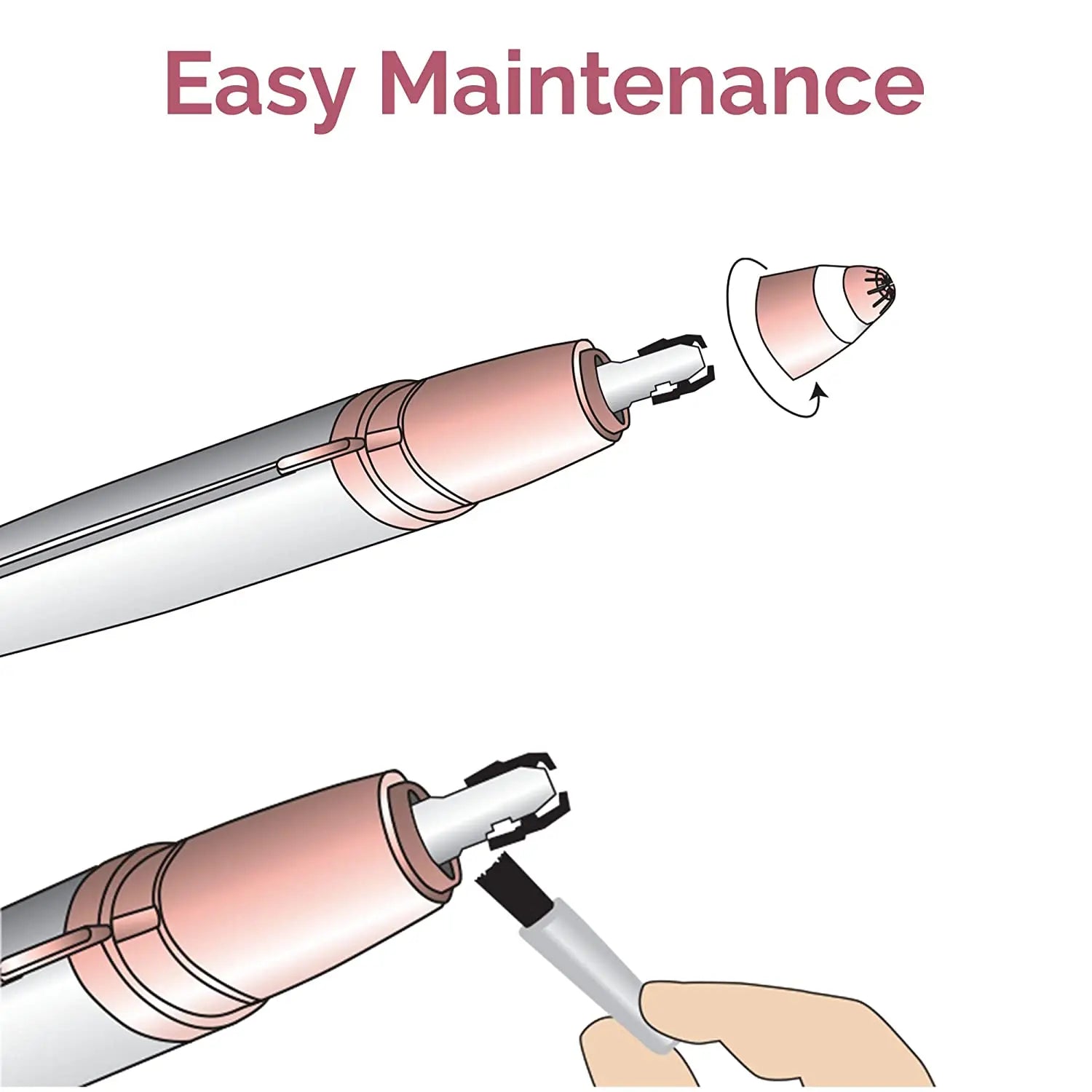 Flawless Eyebrow Female Hair Remover Electric Shaver Can Instantly Qme