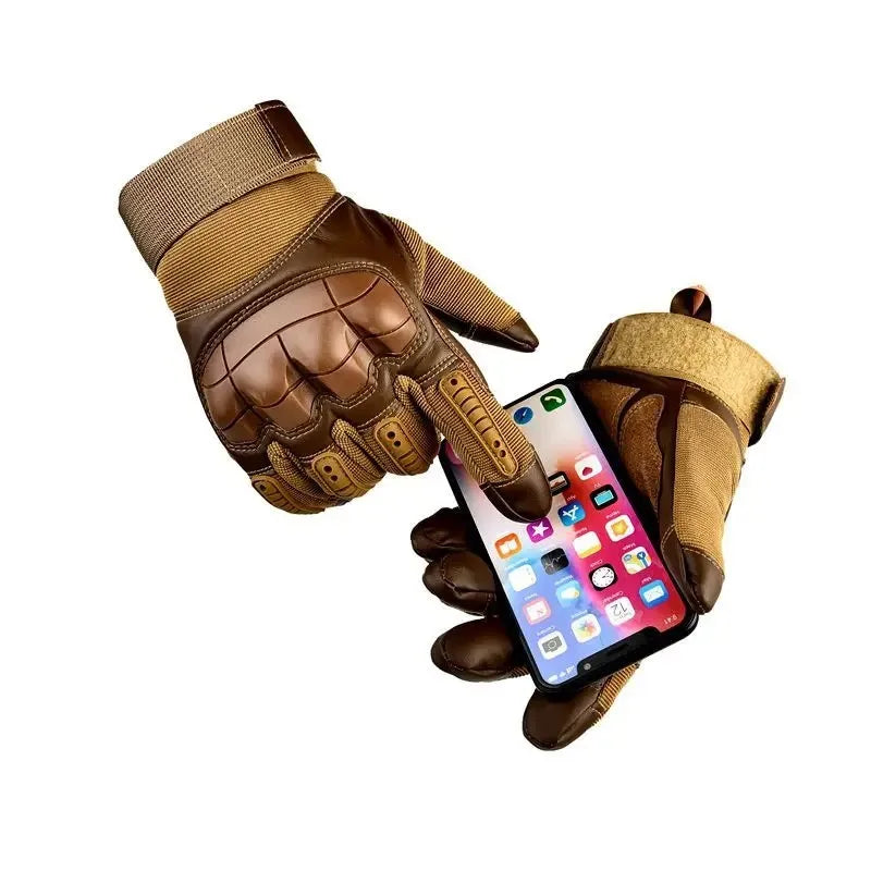 1PCS Tactical Full Finger Sports Outdoor Military Multifunctional Anti-slip Touchscreen Motorcycle Riding Gloves Qme