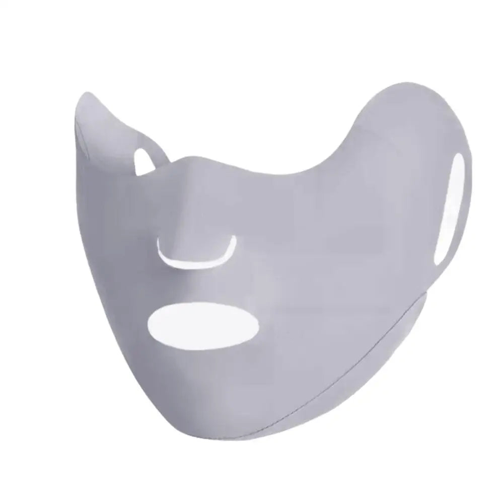 Anti-UV Face Mask Breathable Washable Cover Sunscreen Outdoor Daily Qme Gray