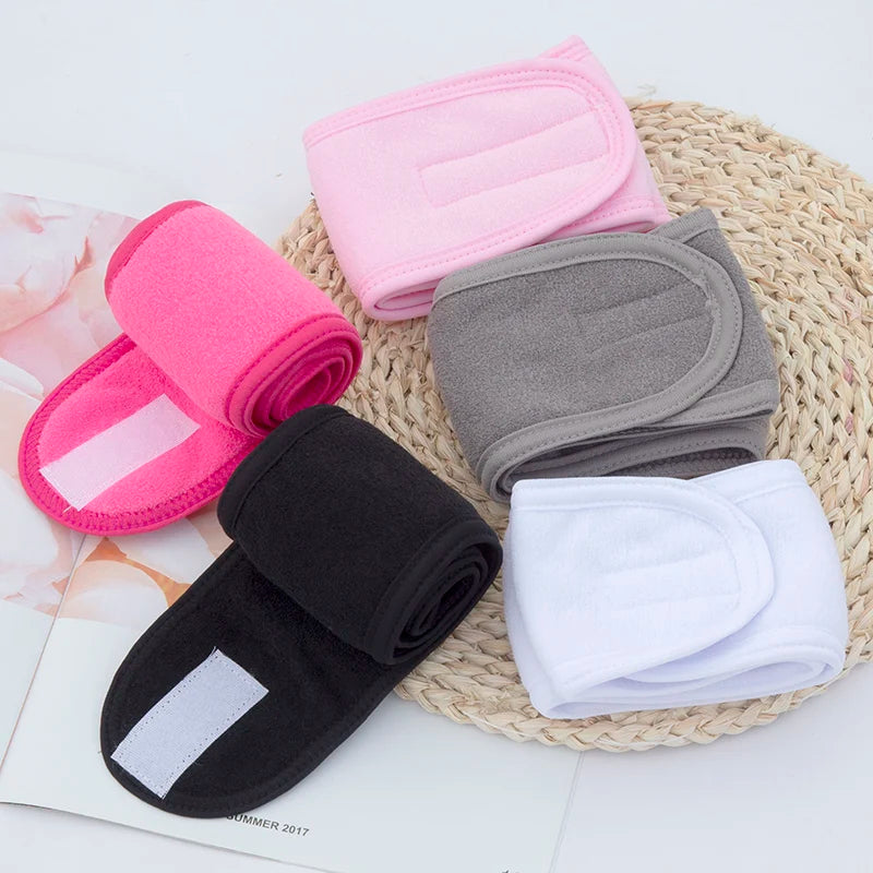 Women Head Band Adjustable SPA Facial Yoga Headband Bath Makeup Hair Qme