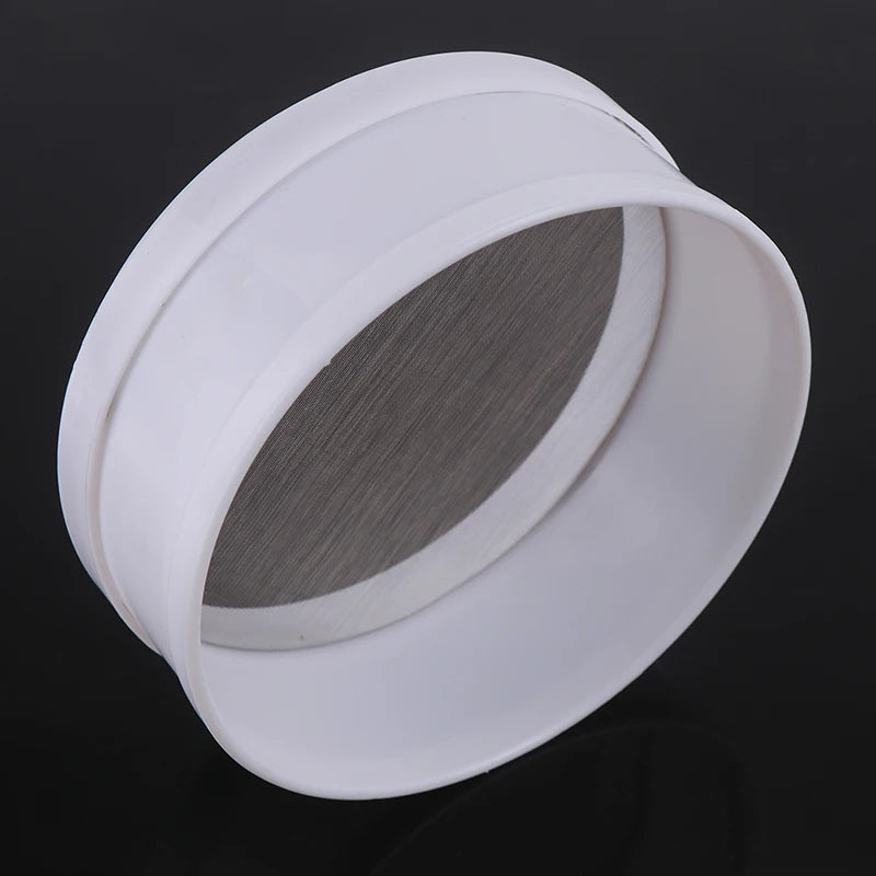 White Plastic Fine Mesh Strainer Flour Colander Sifter Sieve Kitchen Tool. Qme