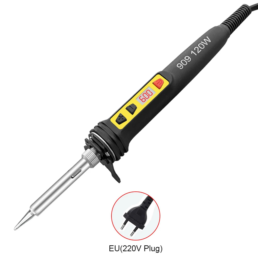 100W 120W Digital Soldering Iron Repair Tool Electric Dual Qme 909S-SET1-220V EU