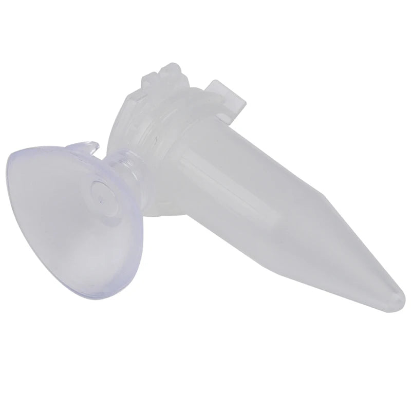 ^1Pc Automatic Fish Feeder Tapered Aquarium Worm Feeder Funnel Cup With Suction Cup Qme