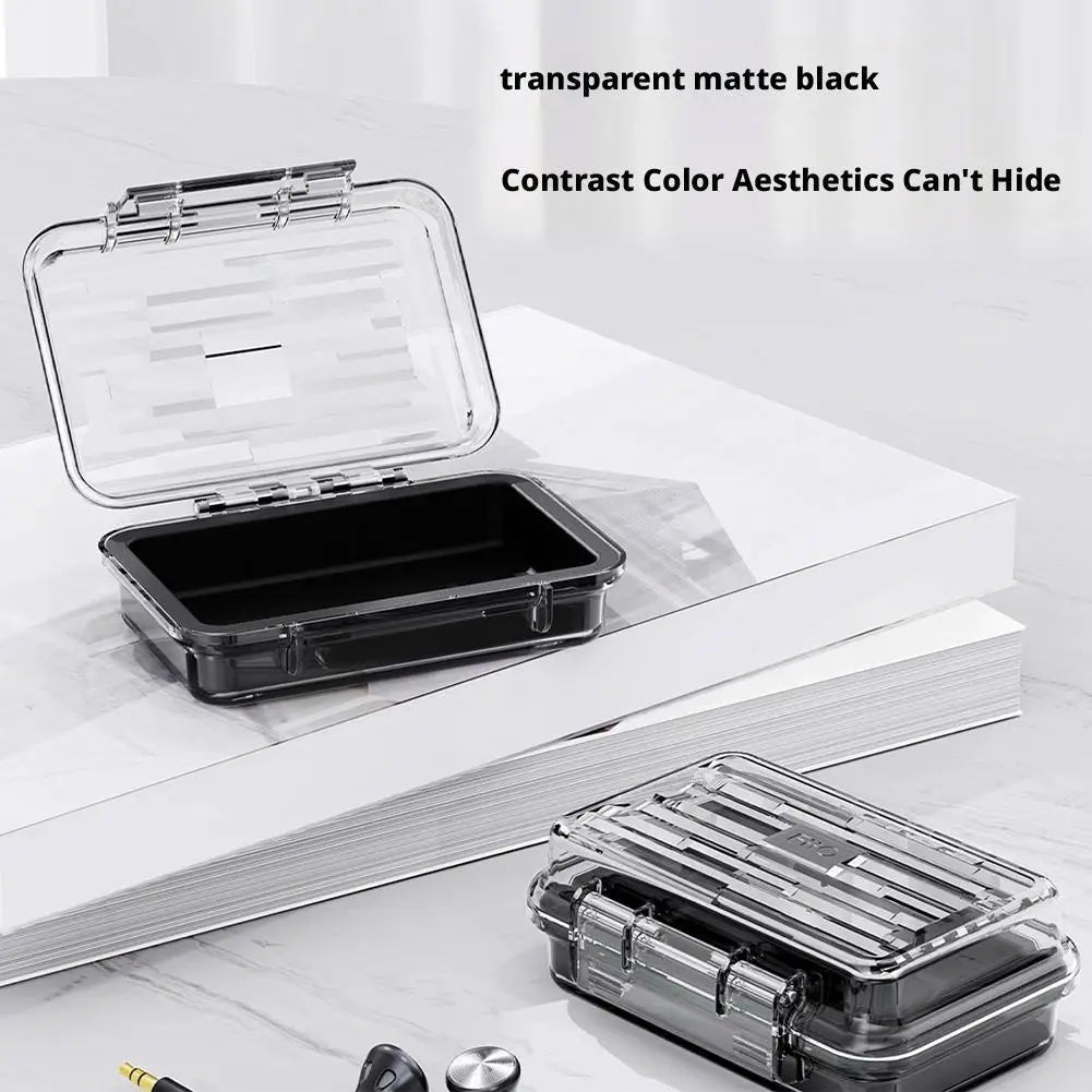Portable Transparent for FiiO/Feiao NEST Clear Earphone Data Cable Waterproof, Splashing and Dustproof Protection Box Qme