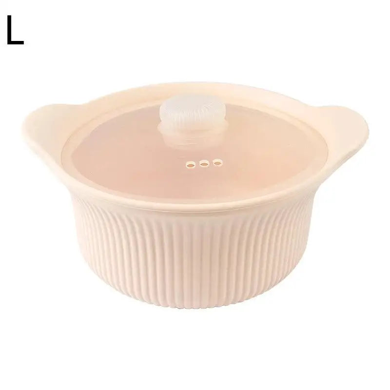 Silicone Pizza Dough Box Lid Bread Fermentation Basket Non-stick Qme L Beige