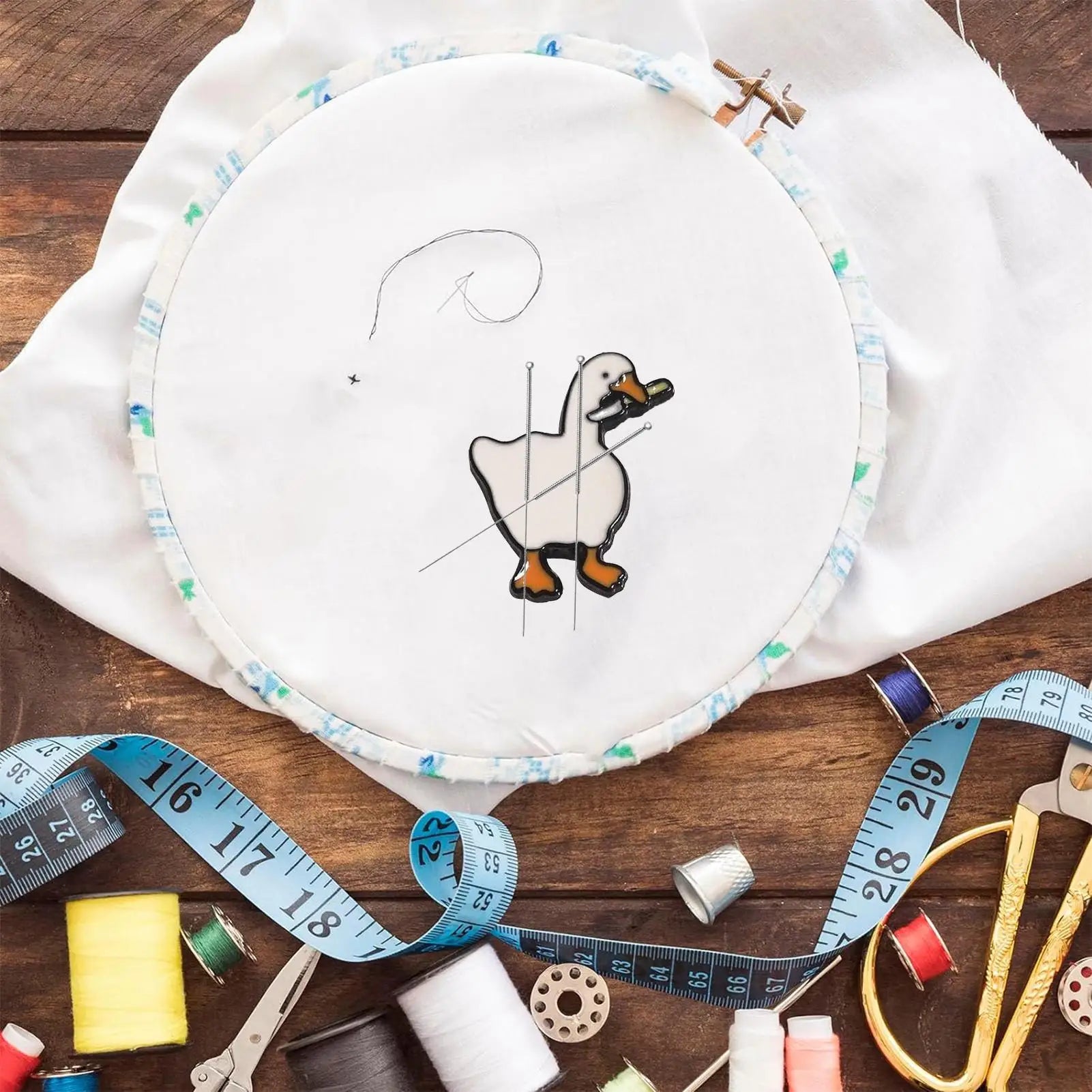 Cute Sewing Needle Minder Duck Shaped Quilting Pin Minder Cute Animal Shape Quilting Needle Minder For Quilter Tool Embroidery Qme