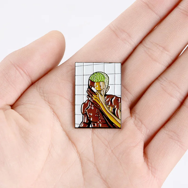 Frank Capra Cartoon Lapel Pins Brooches Backpack Metal Badges Vintage Classics Fashion Retro Jewelry Gifts Collection Wholesale Qme