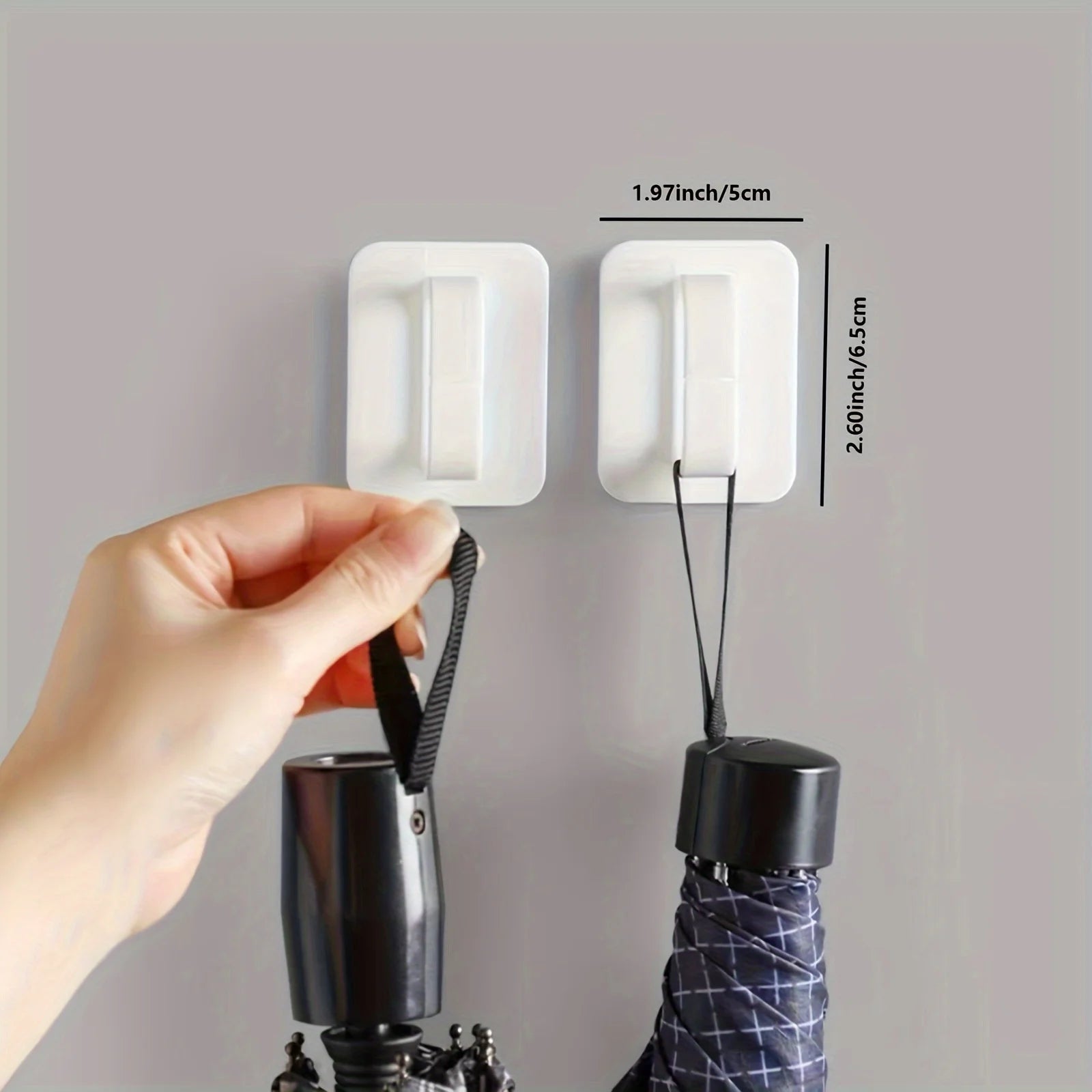 1pc Strong Adhesive Comb Hook for Multifunctional Utility, Spray Bottle Storage, and Umbrella Rack Qme