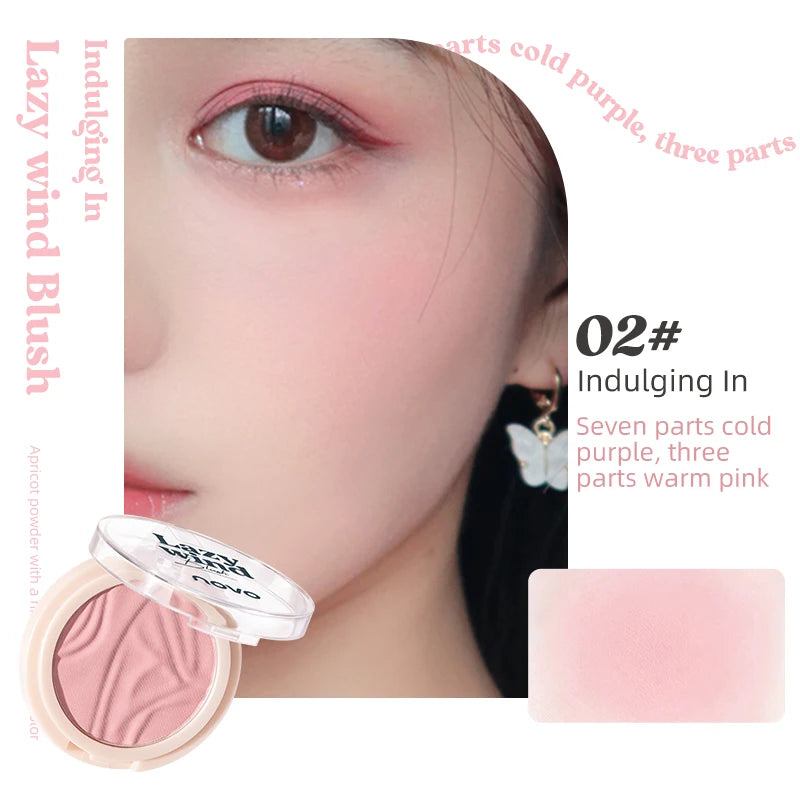 Single-color Matte Contour Blush Energizing Brightening Skin Tone Qme 02