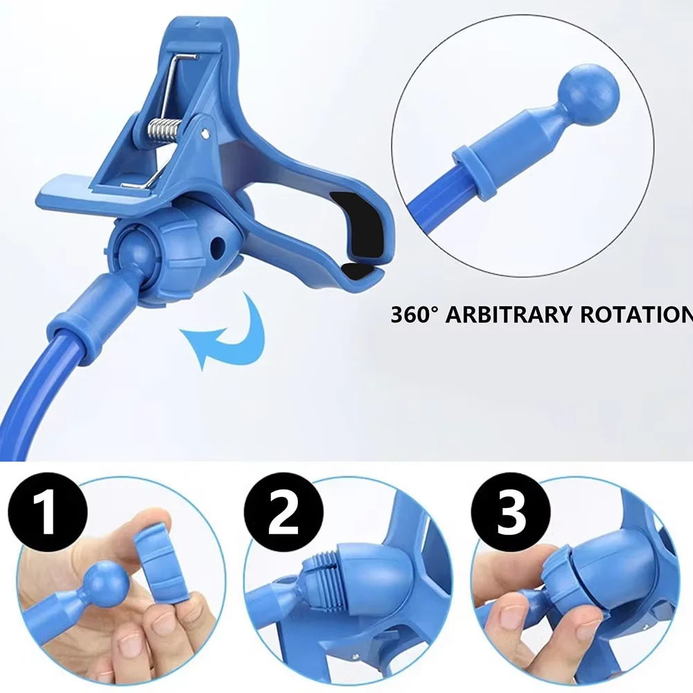 360 Clip Mobile Phone Holder Stand Portable Flexible Lazy Bed Desktop Bracket Smartphones Desk Bed Mount Stand Car Mount Bracket Qme