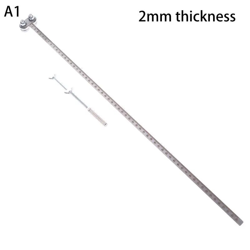 Stainless Steel Bearing Circular Saw Guide Rail Ruler Adjustable Qme A1