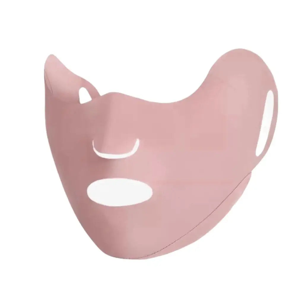 Anti-UV Face Mask Breathable Washable Cover Sunscreen Outdoor Daily Qme Pink
