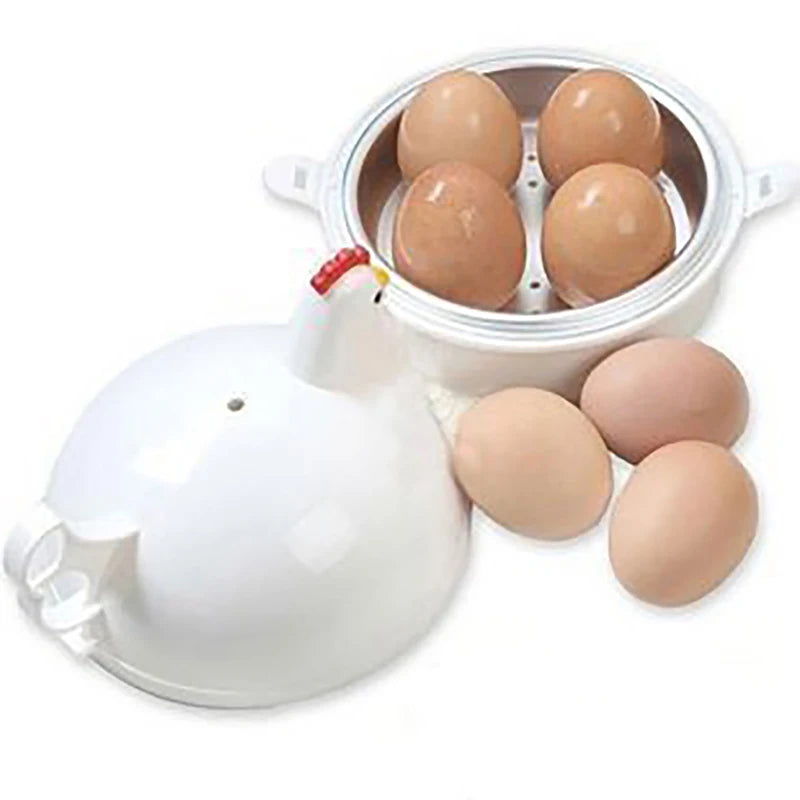 1Pc Microwave Chicken Shaped Microwave Egg Steamer Microwave Egg Steamer Egg Cooker. Qme