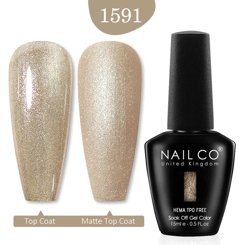 NAILCO Glitter Reflective Series Gel Nail Polish Nails Art Semi