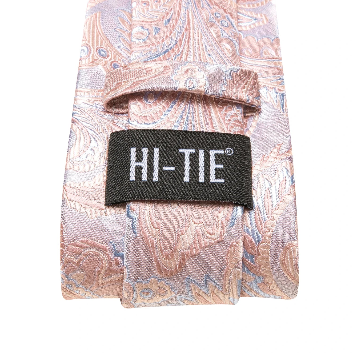 Hi-tie Luxury Box Paisley Jacquard Tie Soft Men's Handkerchief Qme