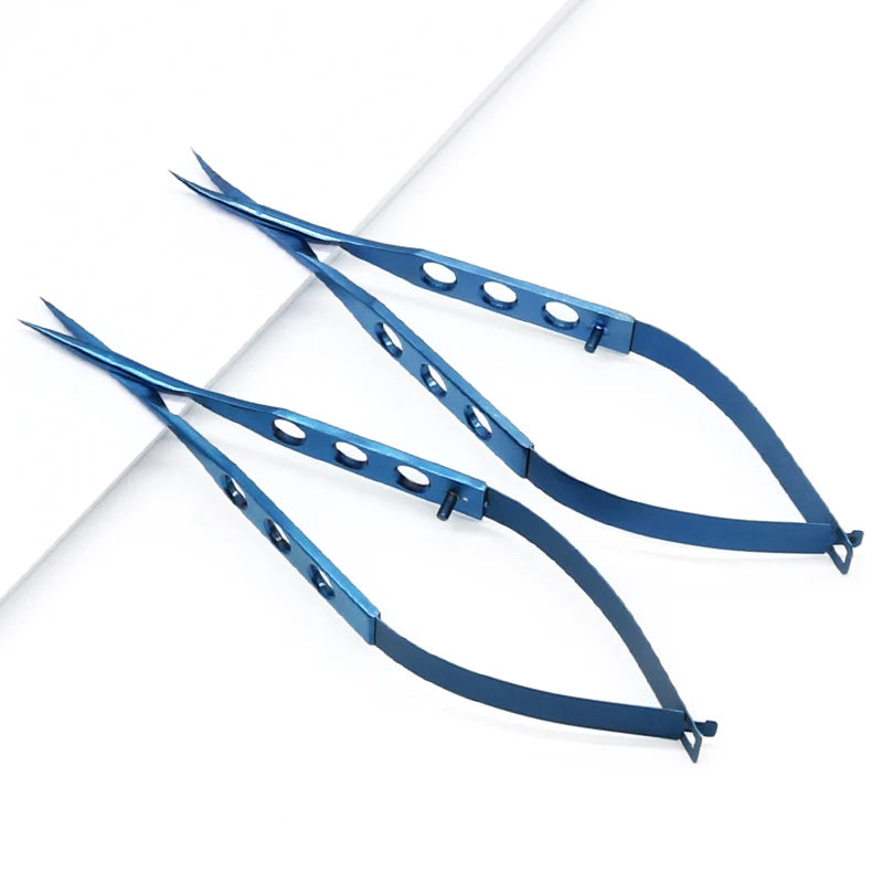 Conjunctival Scissors Blunt Curved Head Eye Micro Stainless Steel Qme