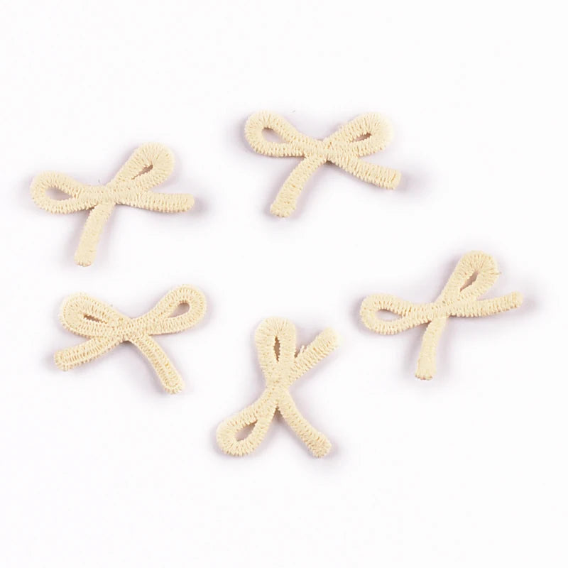 20pcs 16-35mm Mix Bow Shape Personality Appliques For Clothing Bag Decoration DIY Sewing Accessory Patch Without Gum cp4185 Qme 20pcs 2.6x1.9cm