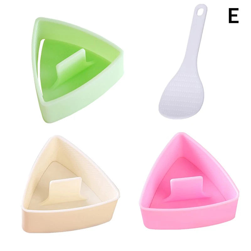 CC11Triangular Onigiri Mold Kitchen Food Utensils Sushi Press Qme E