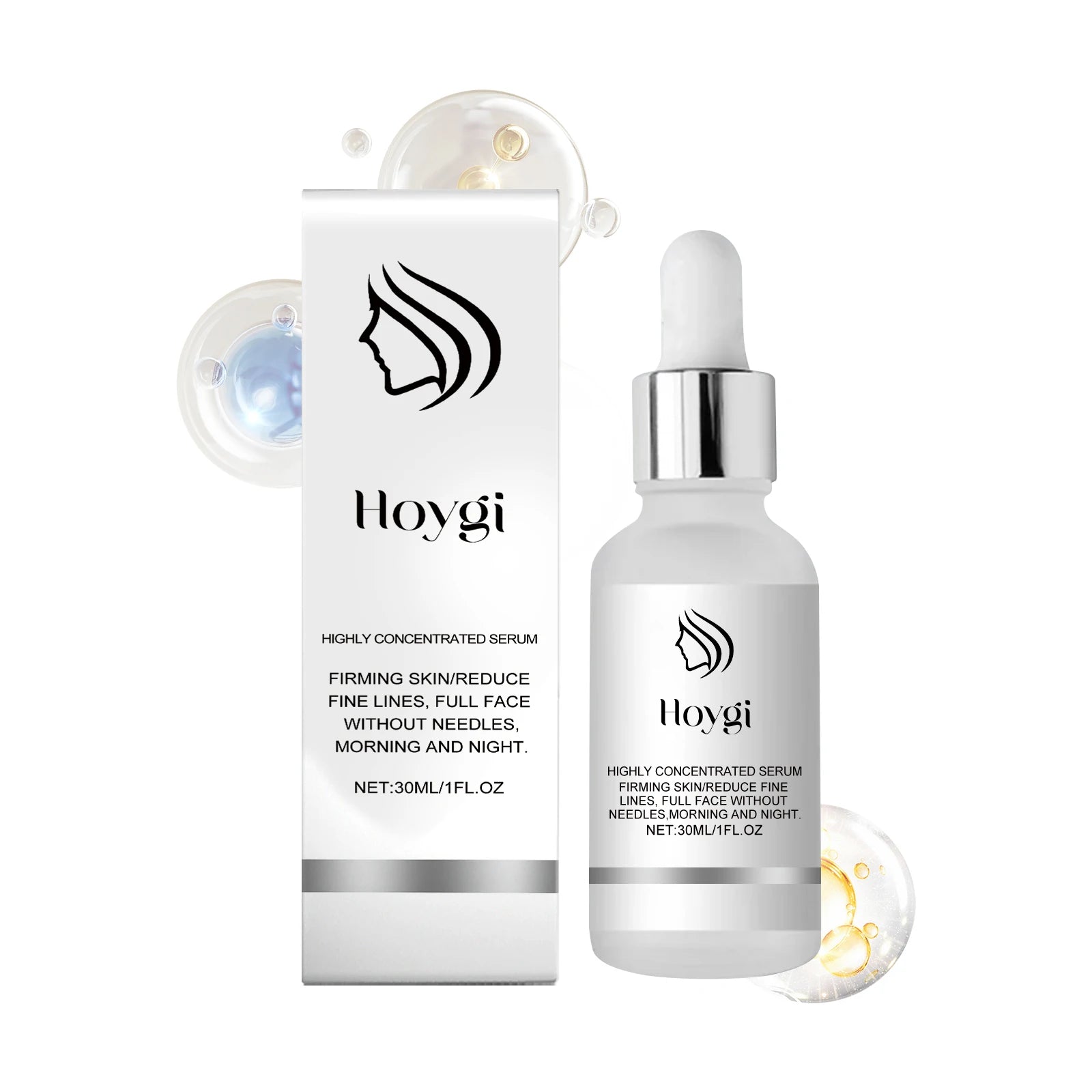 Anti Aging Face Serum Firming Brightening for All Skin Types Smoothing Wrinkle Tightening Nourishing Facial Skin Care Serum Qme 30ml Boxed