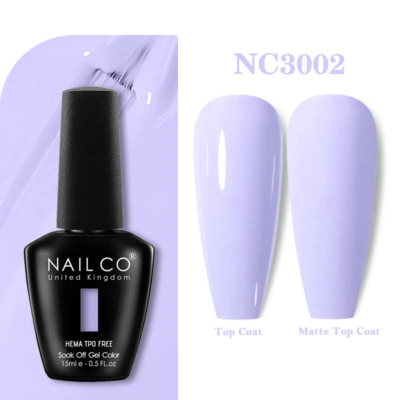 NAILCO Coat Base Gel Nail Polish Nails Art Semi Permanent Lacquer