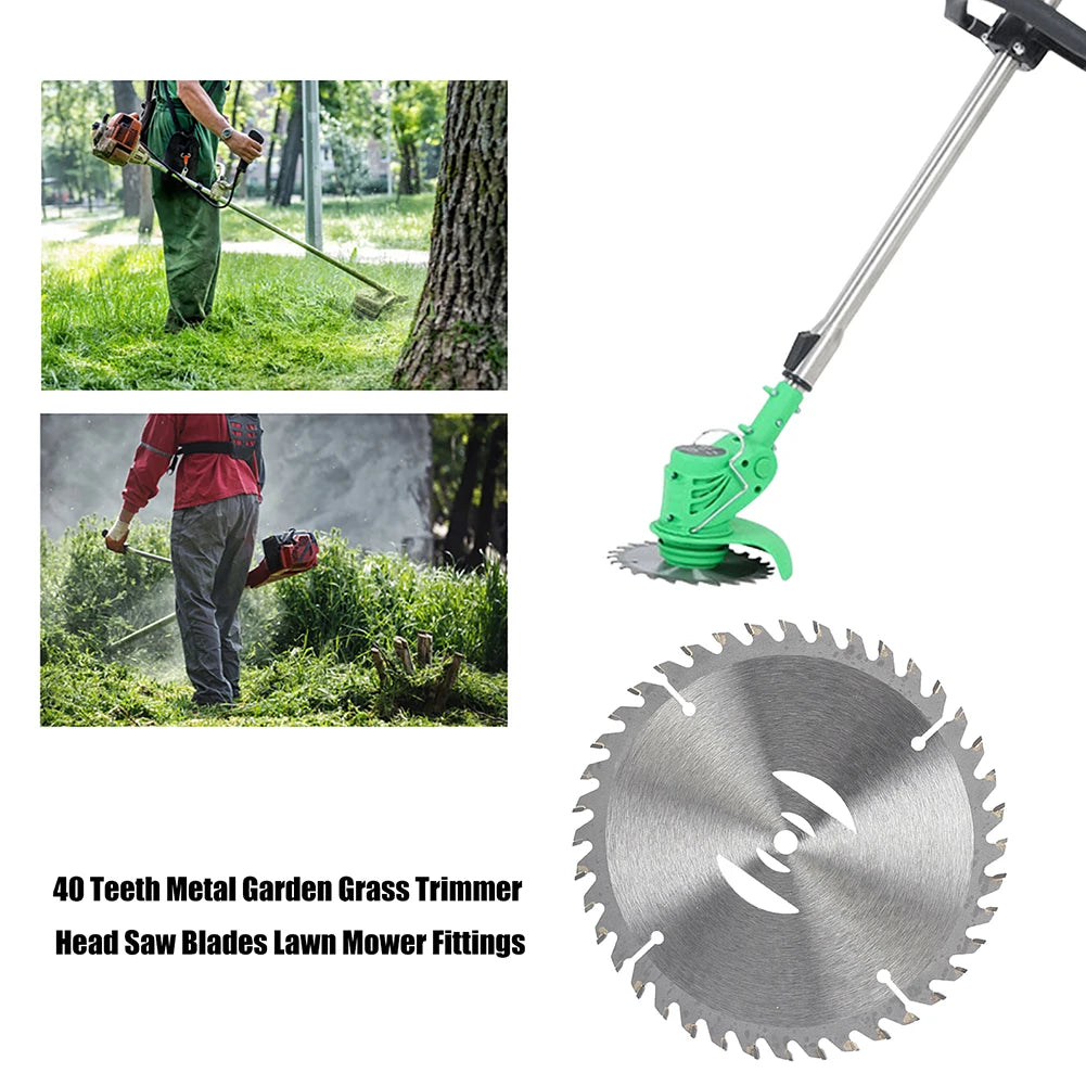 1-5PCS Weeder Saw Blades Metal Garden Grass Trimmer Head Saw Blades Lawn Mower Fittings 40 Teeth For Garden Power Tool Accessori Qme