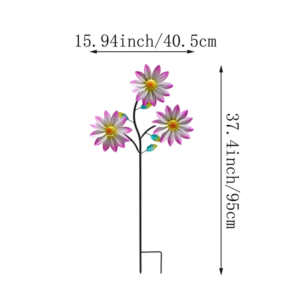 Windmill For Yard Decorative Flower Stake Lawn Decor Windmills For The Yard Garden For Porch Lawn Pathway Walkway Landscape Qme