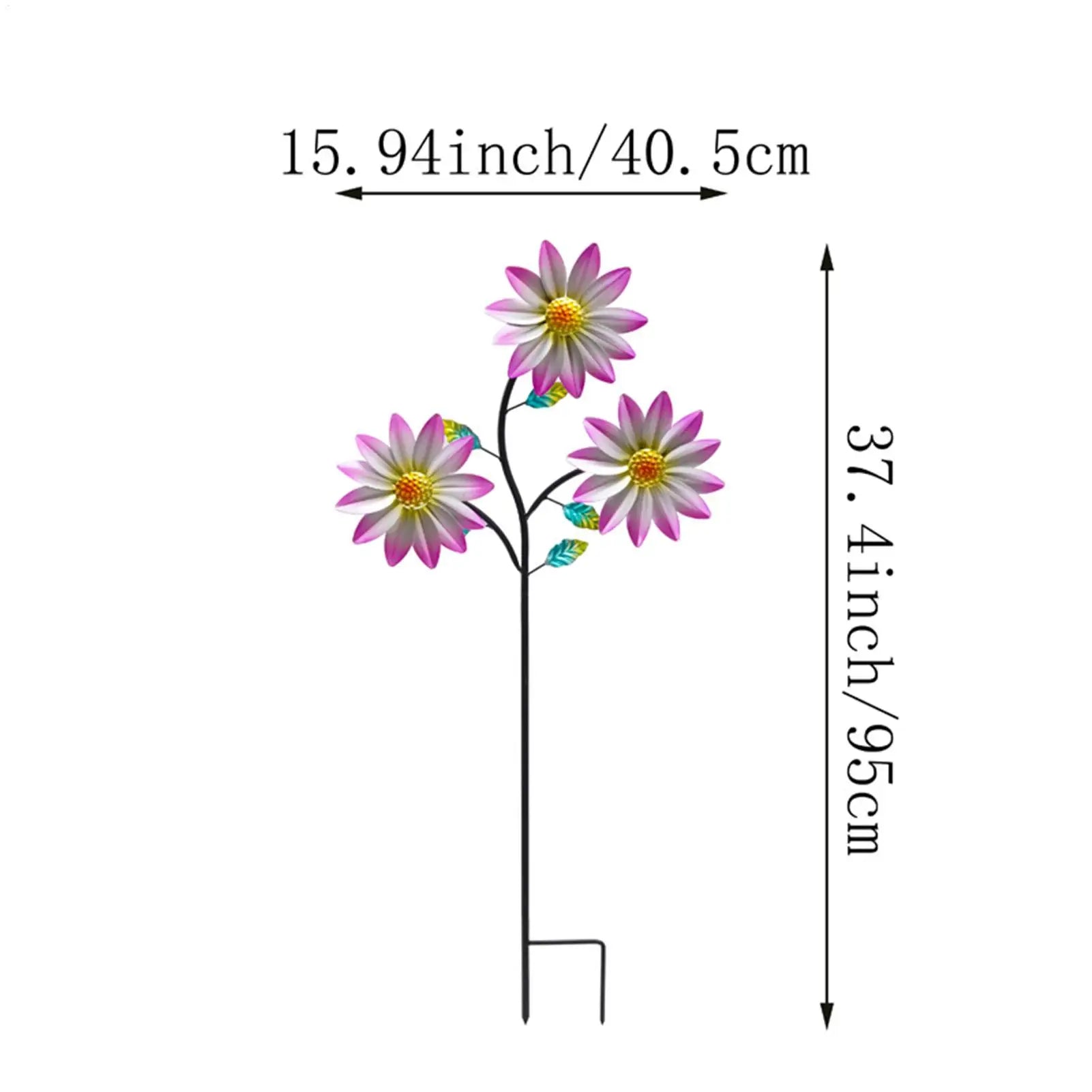 Windmill For Yard Decorative Flower Stake Lawn Decor Windmills For The Yard Garden For Porch Lawn Pathway Walkway Landscape Qme
