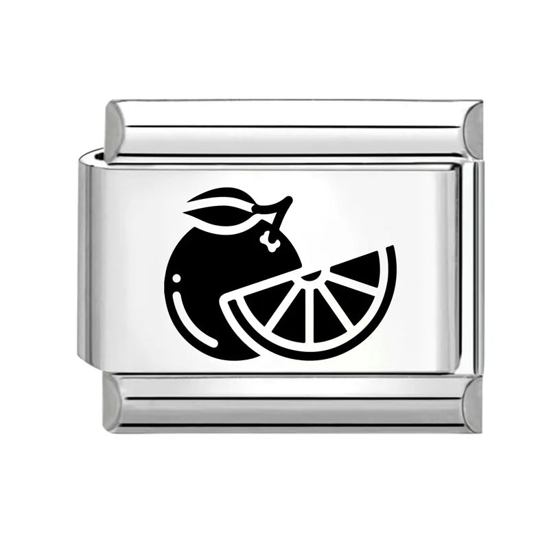 Wholesale Laser Engraving Cute Cats 666 999 Italian Charm Links Fit 9mm Stainless Steel Bracelet Women DIY Making DIY Gift Qme Style 25