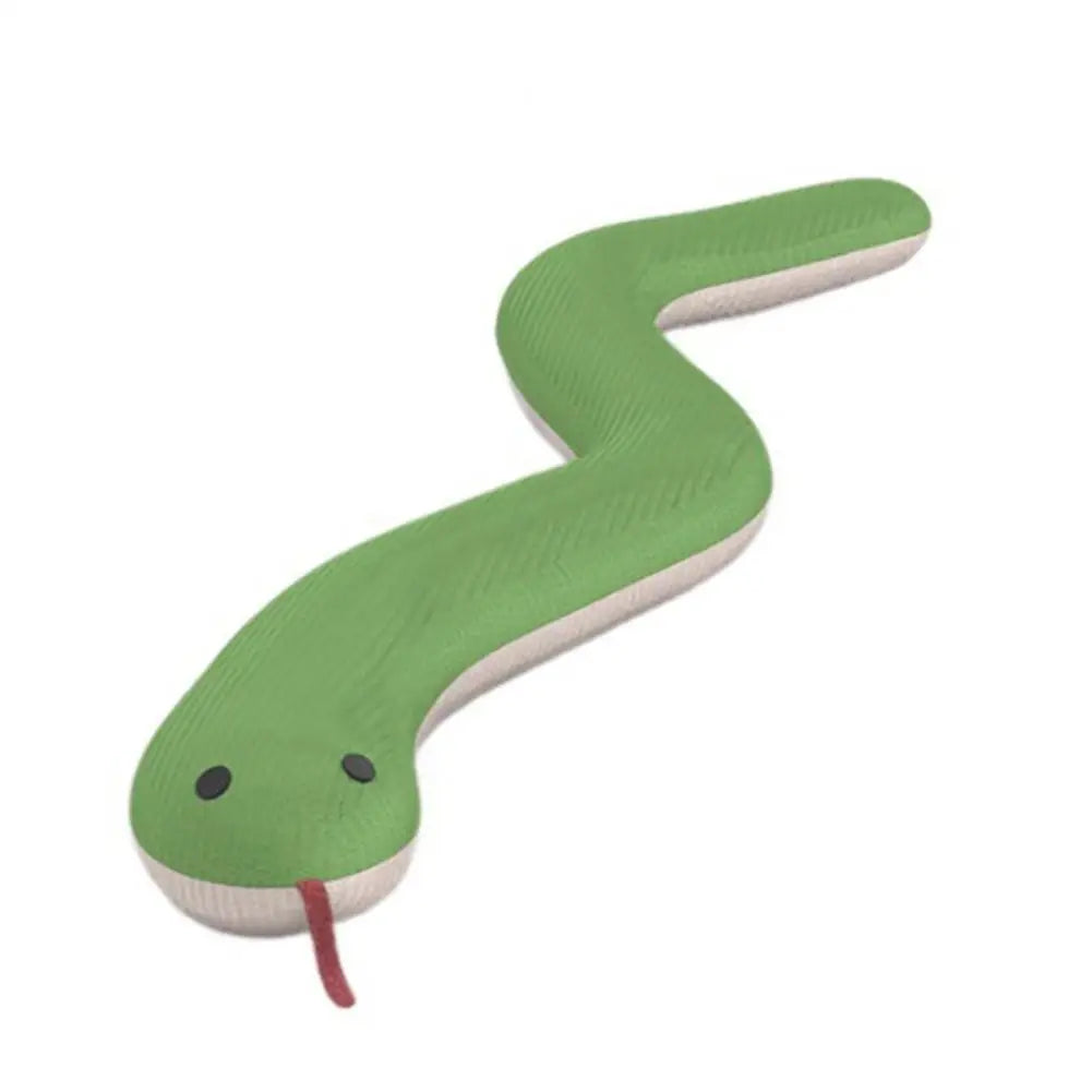 Interactive Snake Toy Cats Chew Scrab Squeaky Floppy Plush Rope Dogs Qme Green Snake