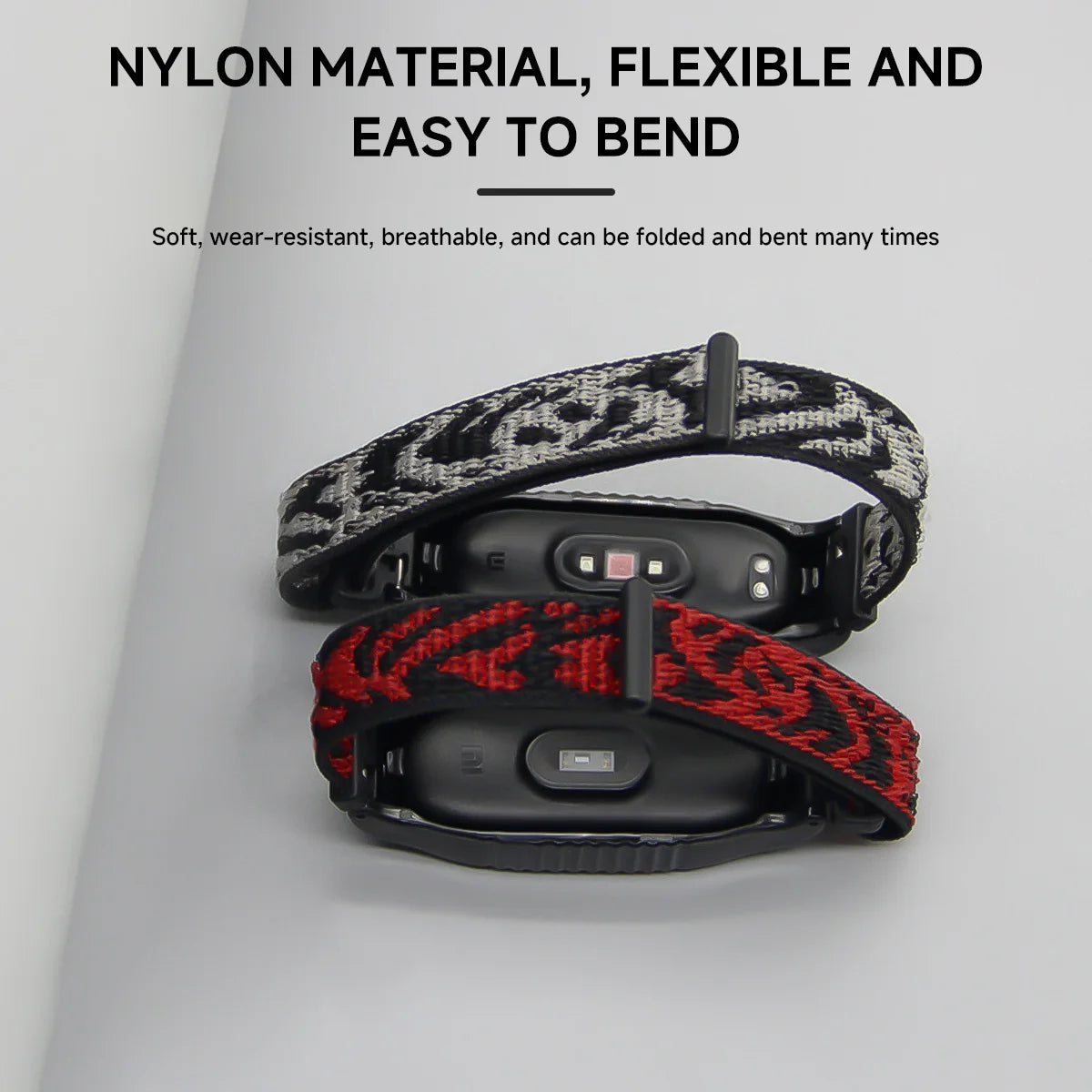 For Xiaomi Smart Band 8 Active Strap Nylon Loop Wristband Bracelet For Mi Band 8 Active Smart Watch Band Correa Belt Accessories Qme