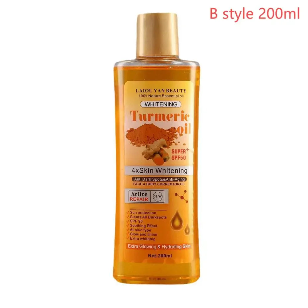 Turmeric Essential Oil Facial Body Massage oil Moisturizing Diffuser Aromatherapy Brightening Smoothing Body Face Skin Care 200m Qme B
