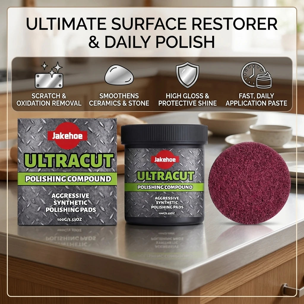 Multi-surface Polishing Cream Removing Scratches & Oxidation Stain Restoring Sleek Glossy Maintenance Metal Surface Repair Cream Qme