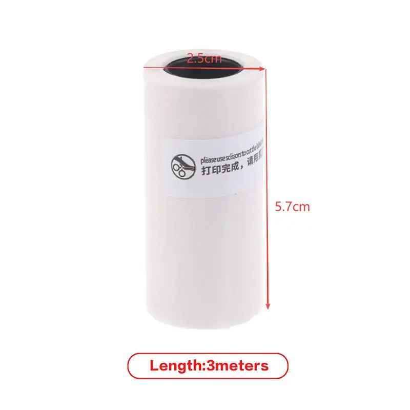 1 3 5Rolls Clear Holographic Dot Transparent Self-adhesive Thermal Qme