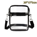 Clear Bags For Women Lightweight PVC Zippered Stadium Approved Bag For Concert Travel Events Everyday Qme A1
