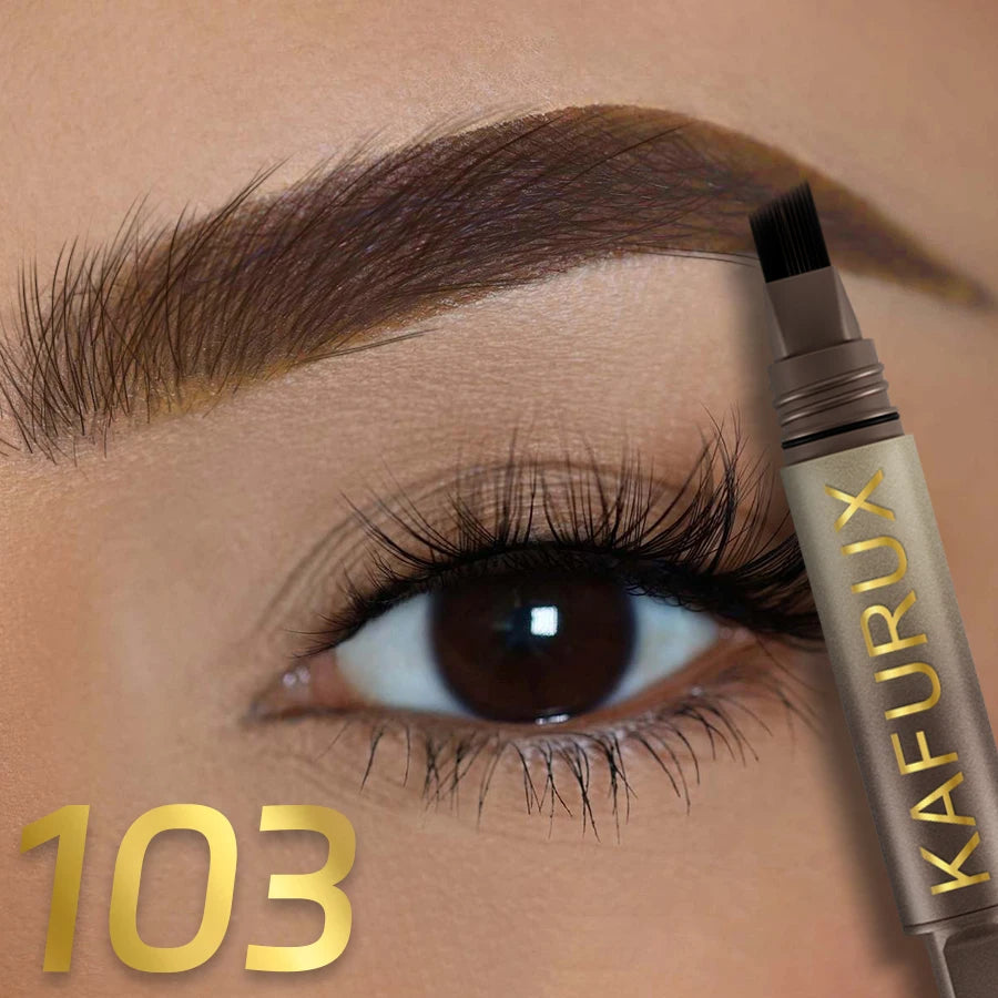 3D Dye Eyebrow Pencil Hairling Anti-smudge Waterproof Long Lasting Qme 103