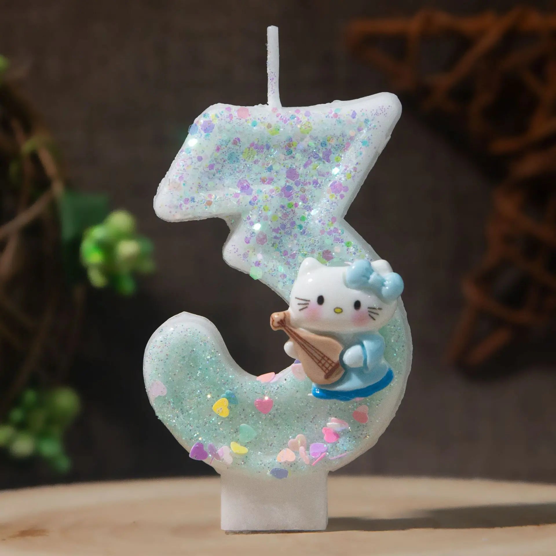 Hello Kitty Number Birthday Candles 0-9 Cartoon Cake Topper Decor Qme 3