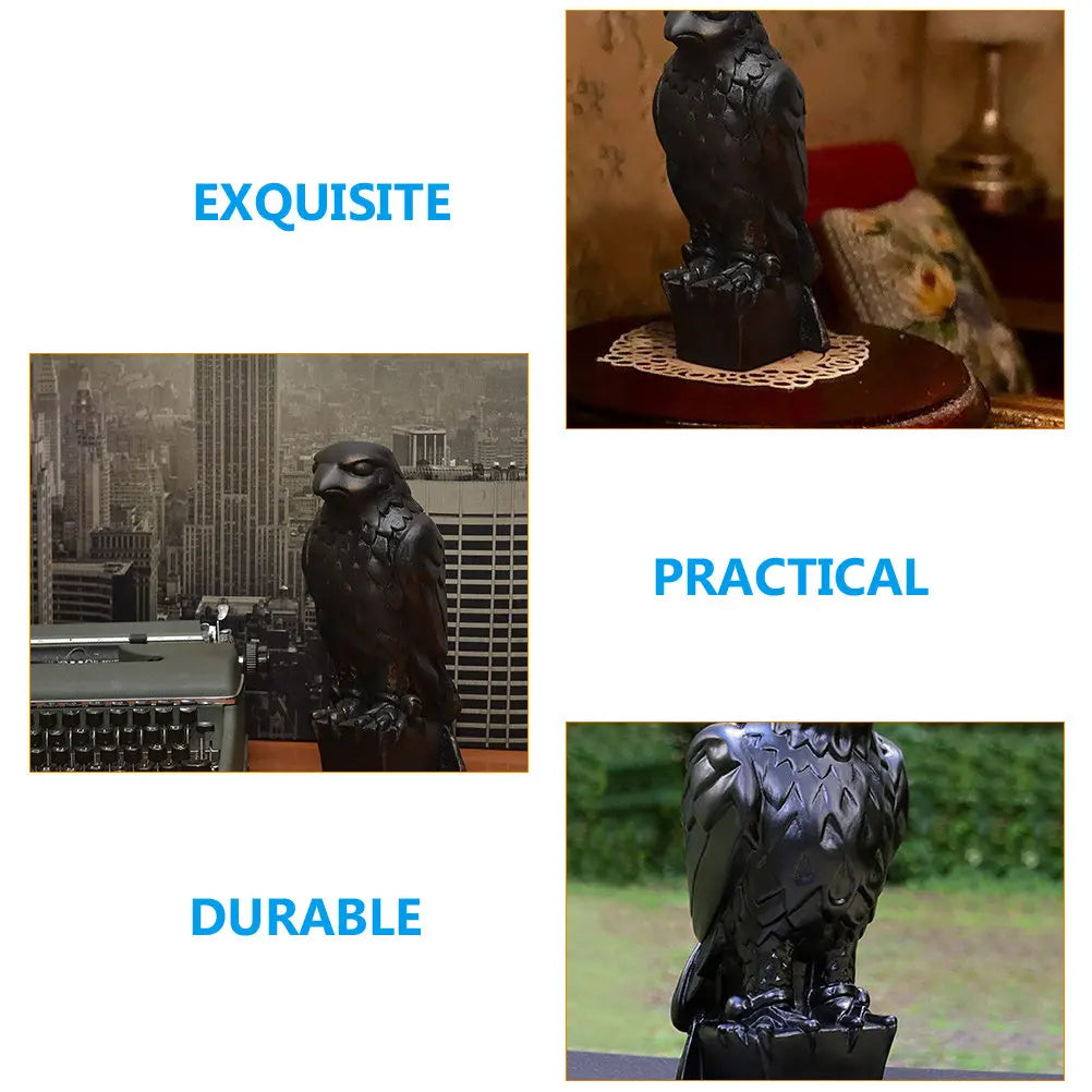 Resin Eagle Statue Creative Rustic Colors Tabletop Decoration Garden Home Office Animal Sculpture Desktop Ornament Qme