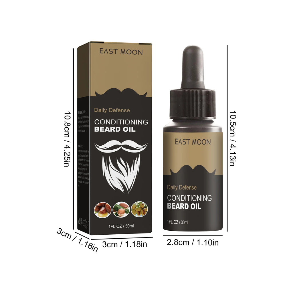 30ml Facial Hair Beard Growth Oil Serum For Men's Thick Soft Smooth Beard Oil Natural Moisturizing Beard Grooming Oil Beard Care Qme