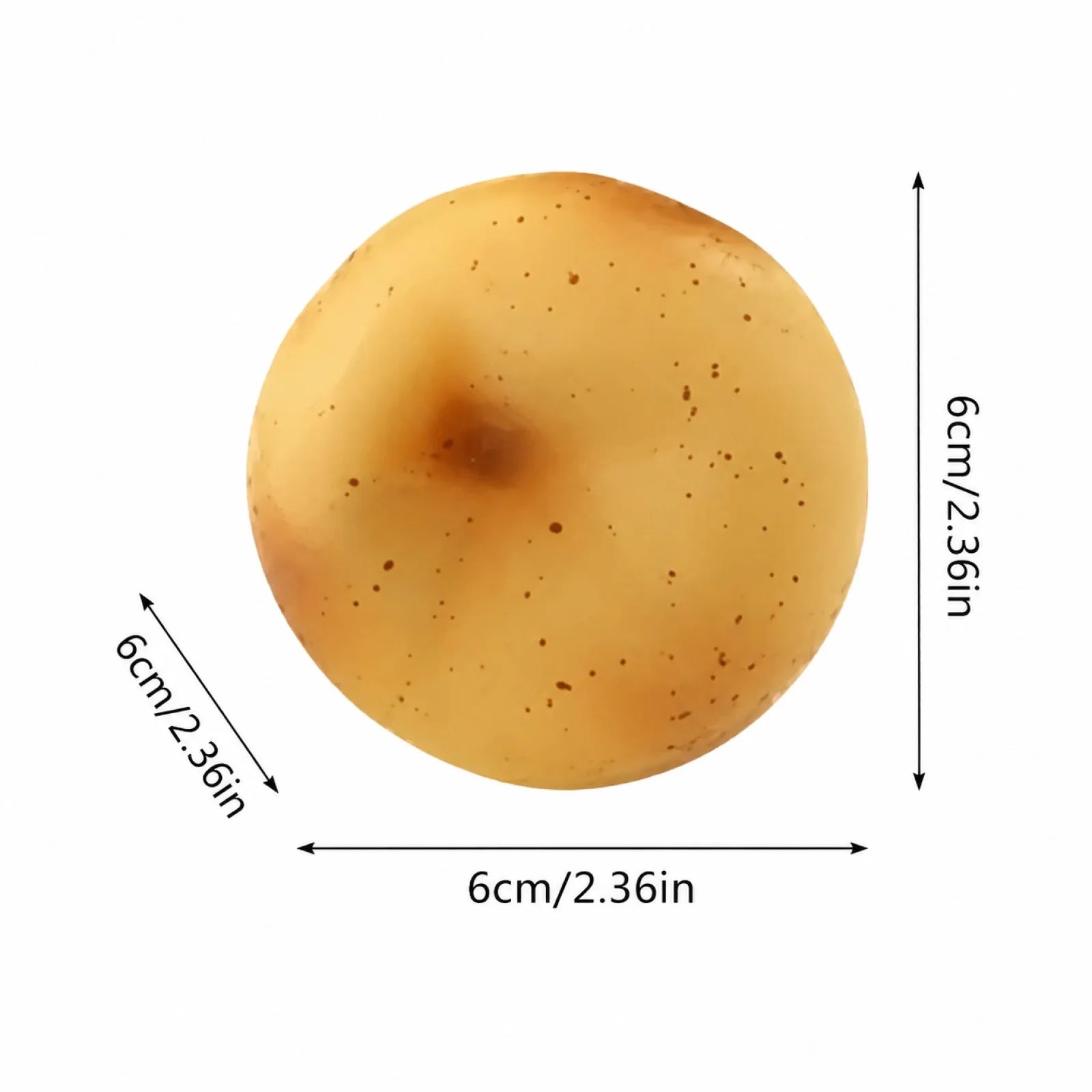 Simulated Potato Shaped Slow Rising Fidget Toy Creative Stress Relieve Toy for Working and Studying Fun Party Decoration Qme